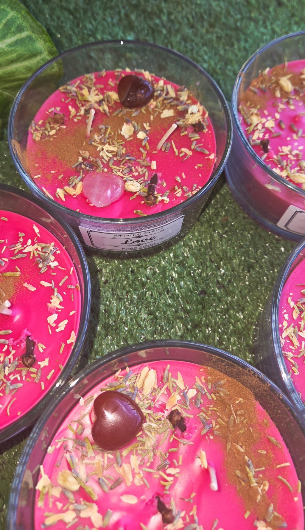 Love candle for romance and passion