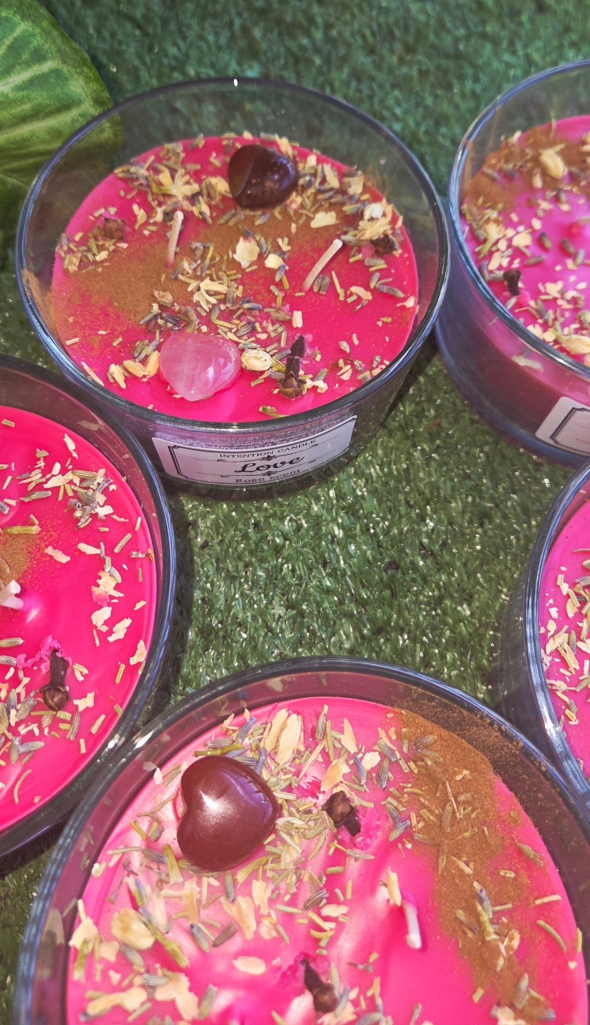 Love candle for romance and passion