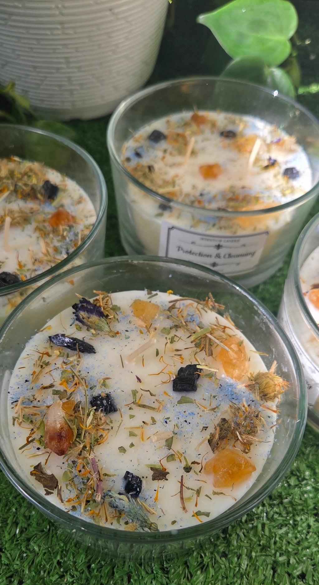 Protection and cleansing candle for removing negative energy